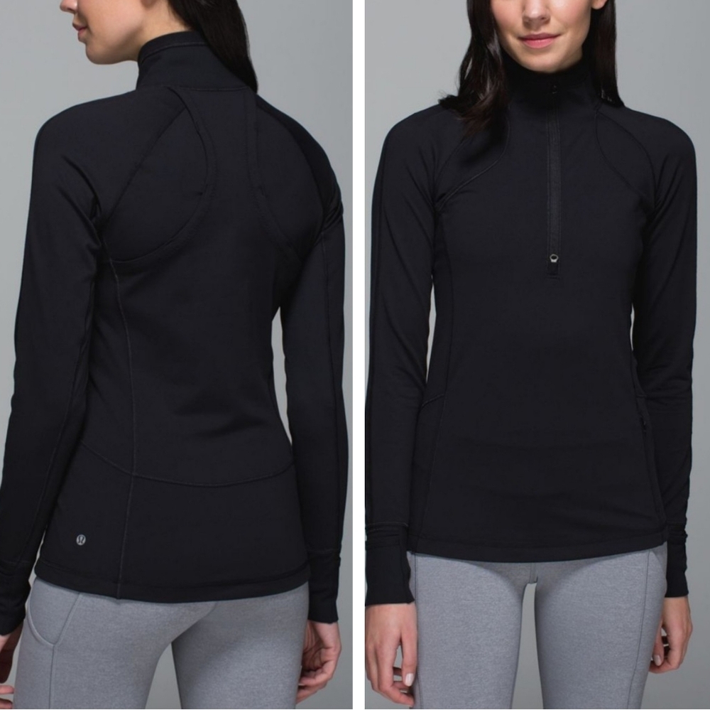 Lululemon Race with Grace ½ Zip II top Luxtreme Mesh